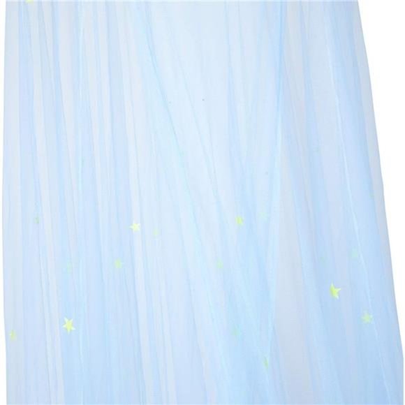 Bed Canopy Mosquito Net with Fluorescent Stars Glow in Dark for Baby, Kids - Picture 3 of 8